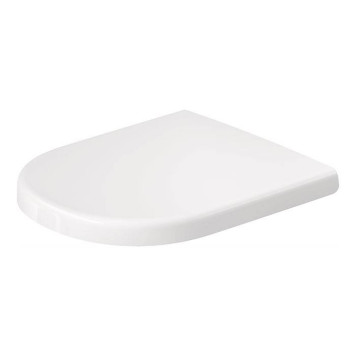 Duravit D-Code Сиденье для унитаза, петли: нержавеющая сталь, с микролифтом, цвет: белый. 0028490021