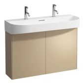 Laufen Sonar Комплект мебели с раковиной, 1000x420x145 мм., с 2 отверстиями для смесителя, база под раковину 975х240х600 мм, 2 дверцы, цвет: золото. 4.0548.4.034.040.1,  8.1034.7.000.107.1