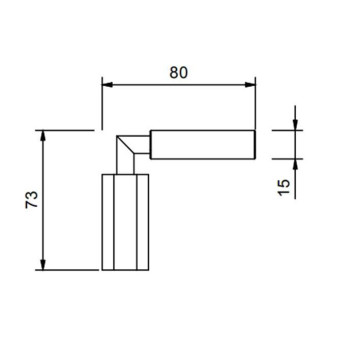 Fantini Venezia Ручка для смесителя, правая, рычаг, цвет: хром-1