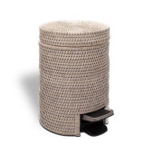 Decor Walther Basket Ведро для мусора 27.5x18.5x23см., напольное, с педалью, цвет: ротанг светлый. 0939491