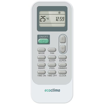 Настенный кондиционер Ecoclima ECW/I-HE07/AA-4R2 + EC/I-HE07/A-4R2, белый-1