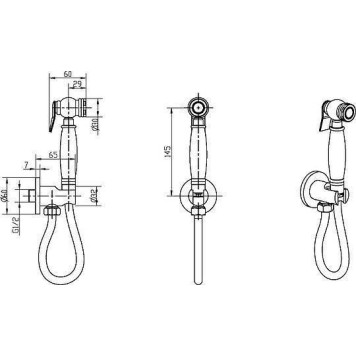 Boheme Brillante Гигиенический душ, цвет: хром 406-1