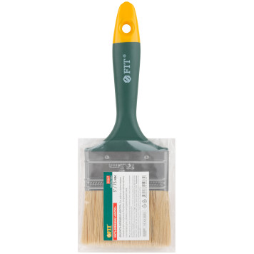 Кисть флейцевая Контур, натур.светлая щетина, пластиковая ручка 3 (75 мм)-2