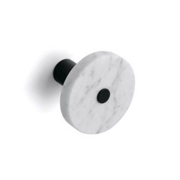 Bertocci Carrarino Крючок, подвесной, d11х8см., цвет: белый мрамор/хром. 124 4711 0000