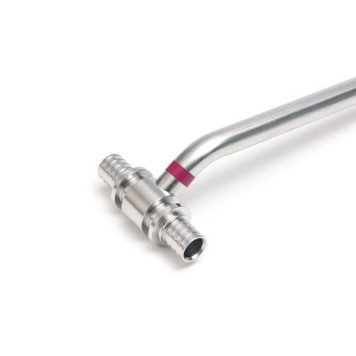 Трубка T-образная для подключения к радиатору, Rehau, RAUTITAN, 16, 16, длина трубки, мм-1000, нержавеющая сталь