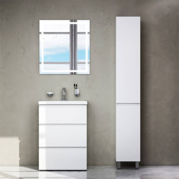 M91FSX0602WG База под раковину напольная 60 см, 3 ящика, белый глянец-3