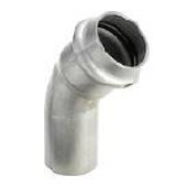 Отвод НВ 45° , Viega, Sanpress Inox, с SC-Contur, нержавеющая сталь, 22 мм, модель 2326.1 Отвод НВ 45° , Viega, Sanpress Inox, с SC-Contur, нержавеющая сталь, 22 мм, модель 2326.1