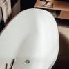Agape Spoon Ванна отдельностоящая 160х85хh48 см, с переливом, материал: Cristalplantreg;, цвет: белый матовый. AVAS1093ZZ САЛОН, MET0477C САЛОН