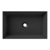 Alice Spy Rectangular Раковина 60x38х12см., накладная, без отв., цвет: чёрный матовый. 34250108
