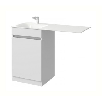 AQ FOR0105KL Forma Тумба под умывальник с корзиной слева, цвет белый FOR0105KL