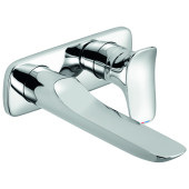 Kludi 53 244 0575 Ambienta Смеситель для раковины 186 мм, на 2 отв., настен. (внеш. монт. часть) 532440575