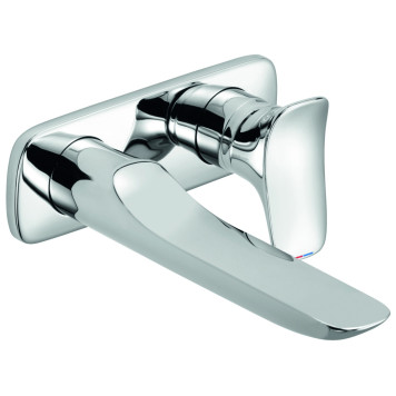 Kludi 53 244 0575 Ambienta Смеситель для раковины 186 мм, на 2 отв., настен. (внеш. монт. часть) 532440575