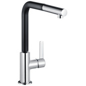 Kludi 40 851 8775 L-INE S Смеситель для кухни 265 мм, выдвижной Г излив, 8,2 л/мин 408518775