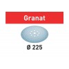 Шлифовальная бумага FESTOOL Granat STF D225/128 P240 GR/1 (205663/1)