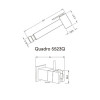 Nicolazzi Doccia Quadro Гигиенический душ со смесителем и держателем, цвет: хром. 5523QСR, R7096.1CR