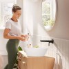 Hansgrohe Rebris S Смеситель для раковины, настенный, цвет: черный матовый