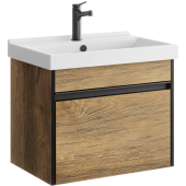AQ URB0106DB Urban Тумба под умывальник, подвесная, с одним ящиком, 572х460х400 мм, дуб балтийский URB0106DB