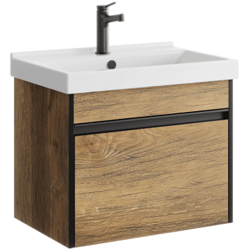 AQ URB0106DB Urban Тумба под умывальник, подвесная, с одним ящиком, 572х460х400 мм, дуб балтийский URB0106DB