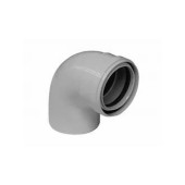 Отвод 90° алюминиевый эмалированный,  диам. 80 мм