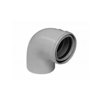 Отвод 90° алюминиевый эмалированный, диам. 80 мм