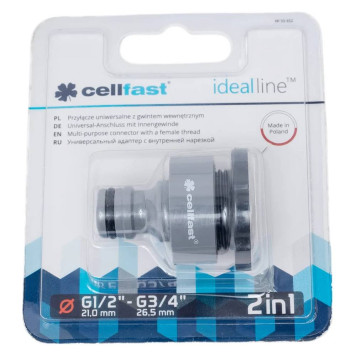Адаптер с внутренней резьбой Cellfast IDEAL 1/2 apos; apos;-3/4 apos; apos; (блистер)