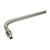 Трубка РЕХАУ из нерж.стали для подключения радиатора, Г-образная 16/1000