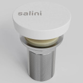 Salini D504 Донный клапан для раковины UpDown, S-Sense, цвет: белый глянцевый. 16222WG