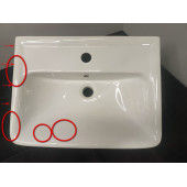 SaleAQ195032 Раковина Мини 50, 500х380х70 мм, с отв. под смеситель, с отв. пер Sale195032_1058