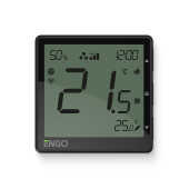 Термостат ENGO EFAN встраив., программ. с дисплеем, WiFi, с возм. регулировки скорости вентилятора,