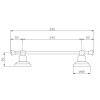 Nicolazzi Accessori Classica Полотенцедержатель 30 см, подвесной, цвет: Bronze Plated. 1483BZ
