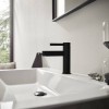 Hansgrohe Finoris Смеситель для раковины, 1 отв., с донным клапаном, цвет: черный матовый