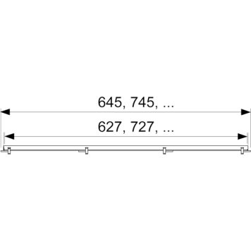 TECE Лоток plate, 1000 мм, основа для плитки, нержавеющая сталь-1