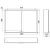 Emco Asis prime Зеркальный шкаф 100х15.2х70см., навесной, 2 дверки, 2 стекл.полки LED-подсветка сенсорн., розетка, боковые панели зеркало