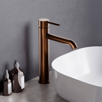 360250500 Смеситель для раковины высокий, розовое золото-2