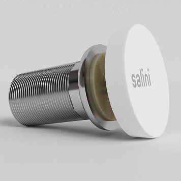 Salini D504 Донный клапан для раковины Up Down, S-Sense, цвет: белый глянцевый-1