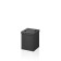 Decor Walther DW 1130 Корзина для бумаги 12x12x15см, с крышкой, напольная, цвет: черный матовый. 0611160