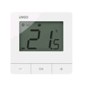 Терморегулятор, ENGO, накладной, ZigBee/868 МГц, 2хАА, белый (ст.арт. E20WBATZB)