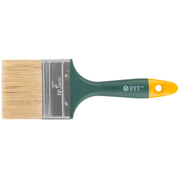 Кисть флейцевая Контур, натур.светлая щетина, пластиковая ручка 3 (75 мм)