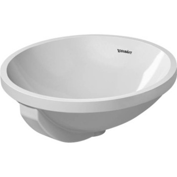 Duravit Architec Раковина 43см., без отв., встраиваемая снизу, с переливом, цвет: белый. 0468400000