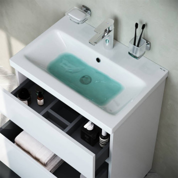 M91FSX0602WG База под раковину напольная 60 см, 3 ящика, белый глянец-2