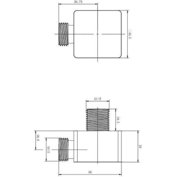 Allen Brau Infinity Шланговое подключение 4,2x4,7x5,6h см, цвет: черный 5.21A17-31-5
