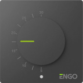 Термостат ENGO Simple комнатный механический, накладной, черный