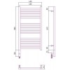 Сунержа Модус 3.0 Полотенцесушитель электрический 40x80h, лев., цвет: золото 03-5700-8040