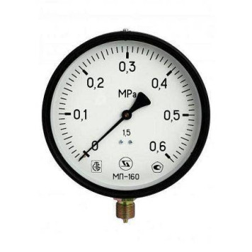 Манометр рад МП-160 0-2,5МПаДк160 G1/2 ст ЗТП Минск
