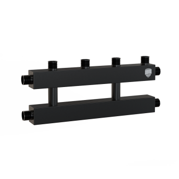 Коллектор на 2 (3) отопительных контура, Ду 25 с кронштейнами