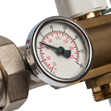 Распределительный коллектор STOUT с расходомерами на 6 выходов из латуни-1