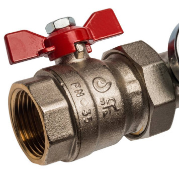 Распределительный коллектор STOUT из латуни с расходомерами на 7 выходов.-2