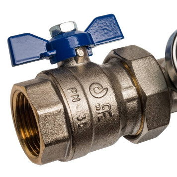 Распределительный коллектор STOUT из латуни с расходомерами на 7 выходов.-3