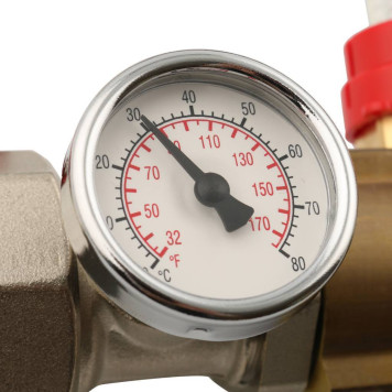 Распределительный коллектор STOUT из латуни с расходомерами на 8 выходов-3