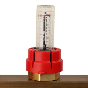 Распределительный коллектор STOUT из латуни с расходомерами на 8 выходов-8